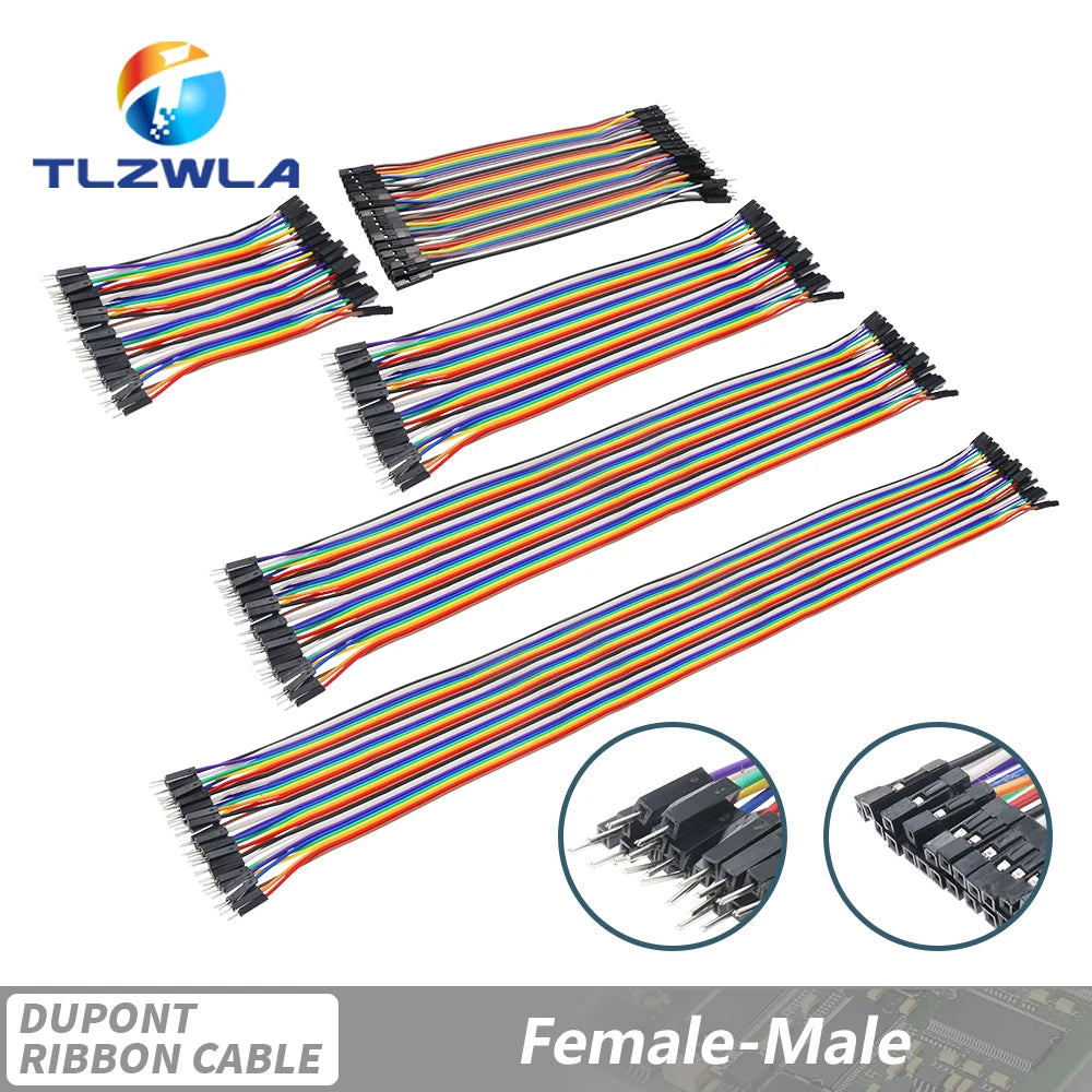 Dupont Line 10/20/30/40CM 40Pin Male to Male + Male to Female and Female to Female Jumper Wire Dupont Cable for Arduino DIY KIT