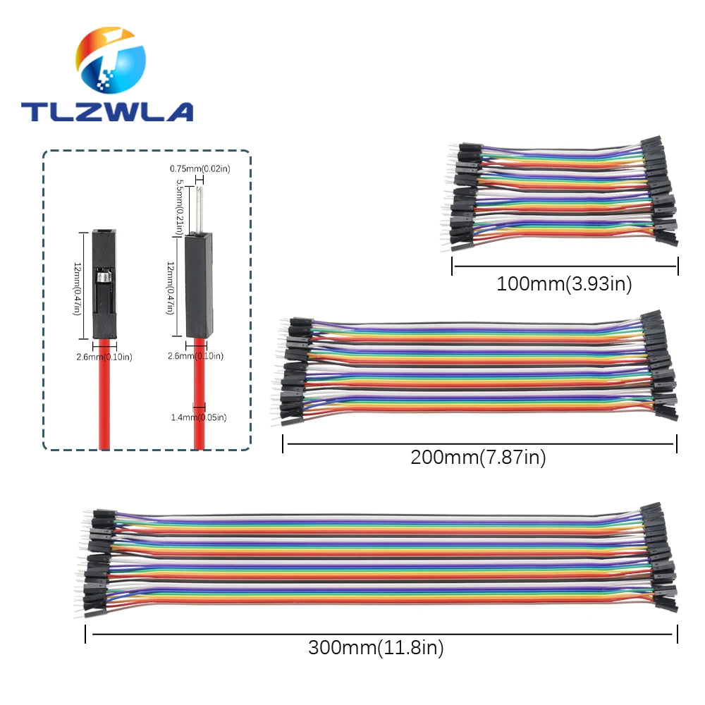 Dupont Line 10/20/30/40CM 40Pin Male to Male + Male to Female and Female to Female Jumper Wire Dupont Cable for Arduino DIY KIT