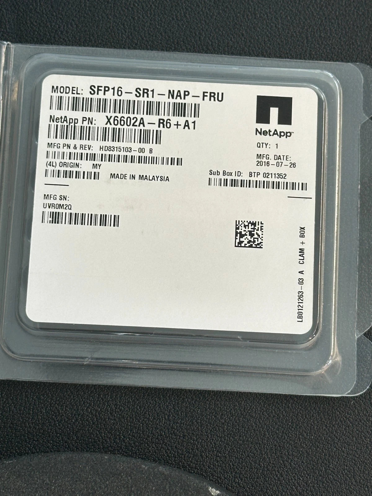FINISAR FTLF8529P3BCV 16GBit/s 850nm FC Fibre Channel SFP+ Transceiver Module
