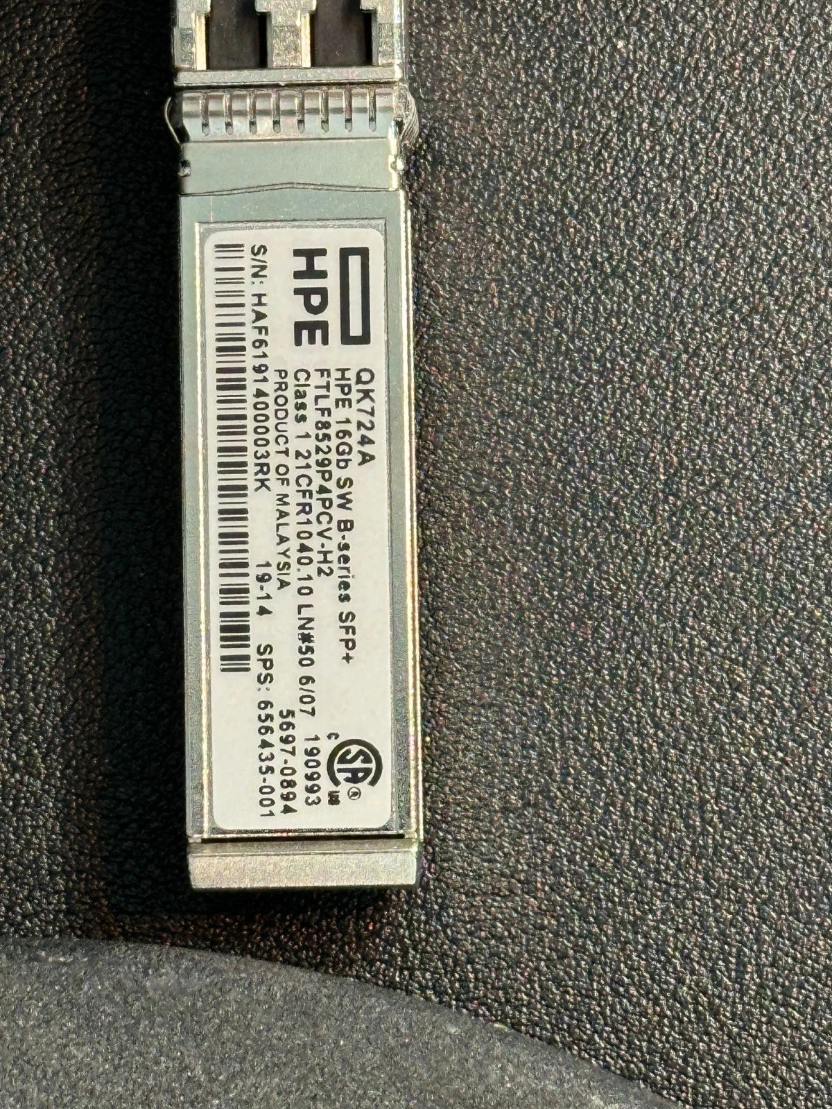 HP Original QK724A 16Gb SW SFP+ FC Transceiver AFBR-57F5PZ-HP1 656435-001